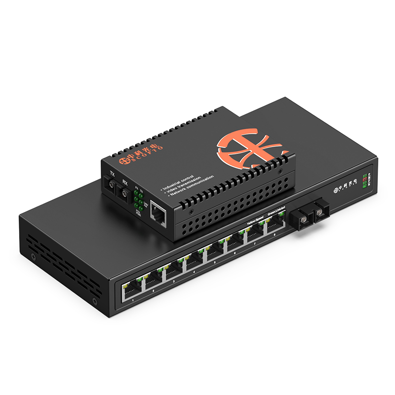 外電多模雙纖 1光8電+1光1電 2KM