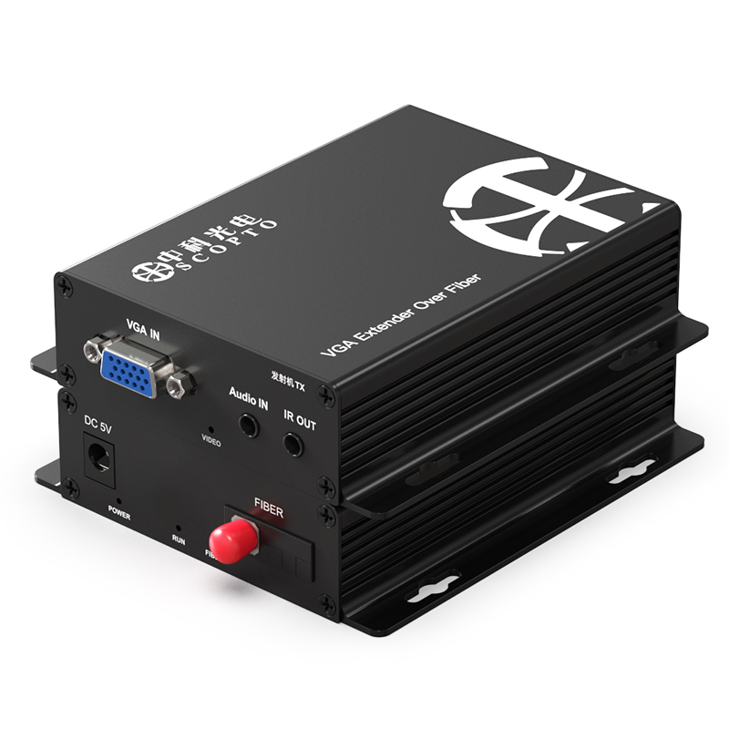 VGA光纖延長器+獨立音頻 FC接口