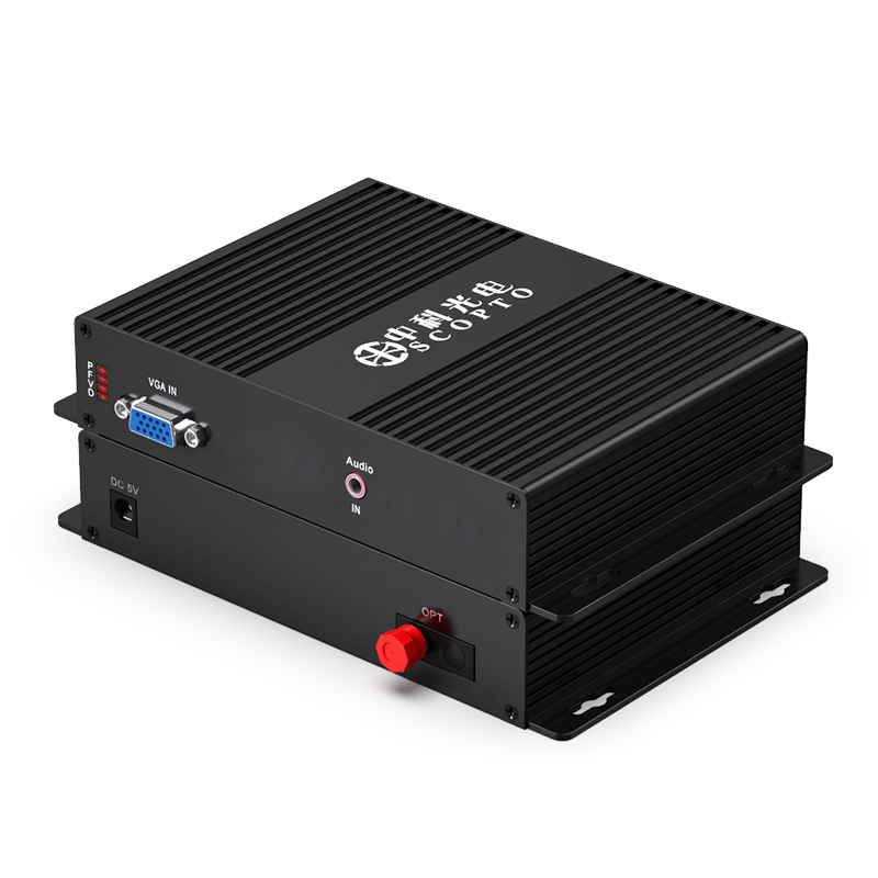 超清VGA光端機+獨立音頻 FC接口
