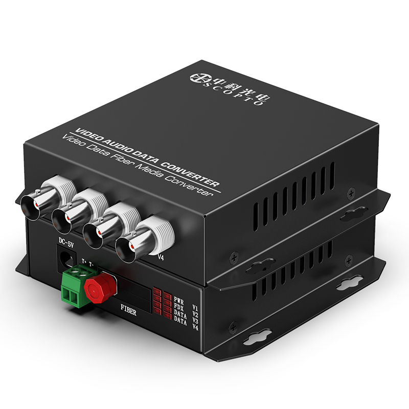 4路視頻桌面式 單纖單模FC接口