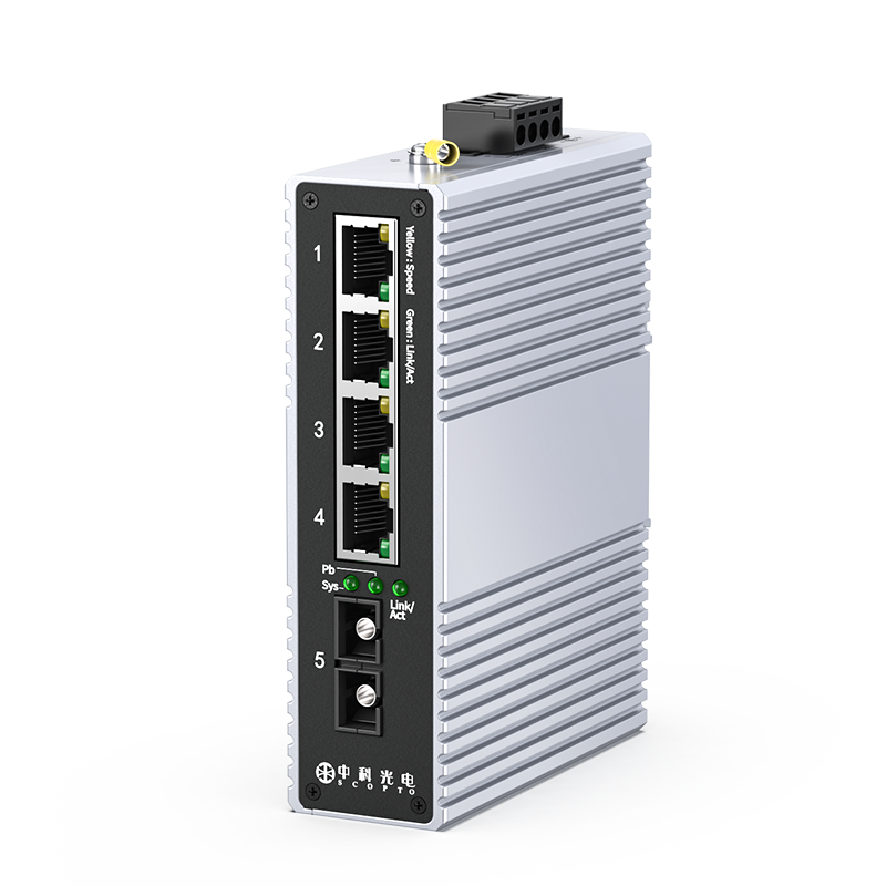 1光4電百兆單模雙纖SC